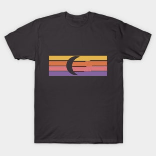 Moon Retro Style Design T-Shirt